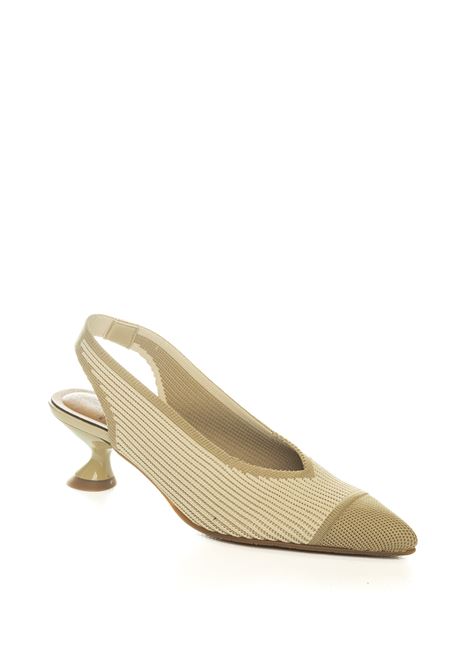 Beige elastic slingback MISS ELASTIC | 76535REINE-3V